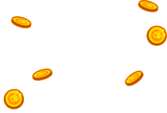 falling coins